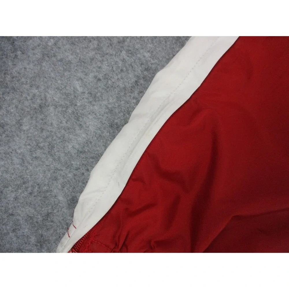VINTAGE Adidas Pants Mens 3XL XXXL Red White Adidas Team Mesh Track Pockets